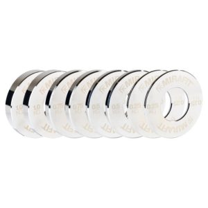 Set de discos fraccionados cromados 0.25 a 1 kg